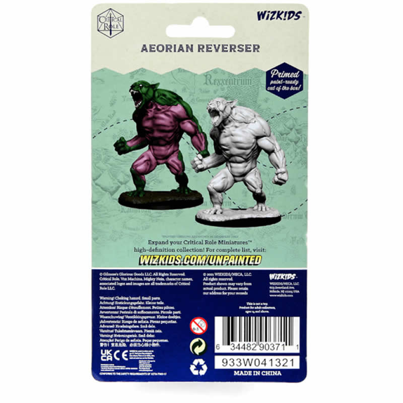 WZK90371 Aeorian Reverser Unpainted Miniatures Critical Role Series Figures 3rd Image