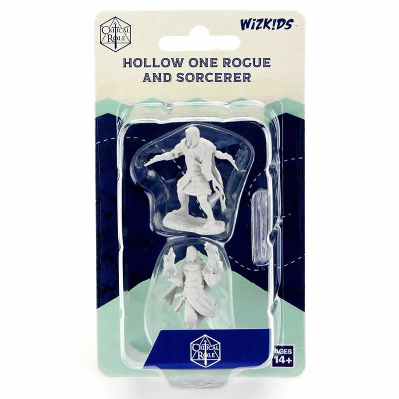 WZK90380 Hollow One Rogue and Sorceror Unpainted Miniatures Critical Role Series Figures Main Image