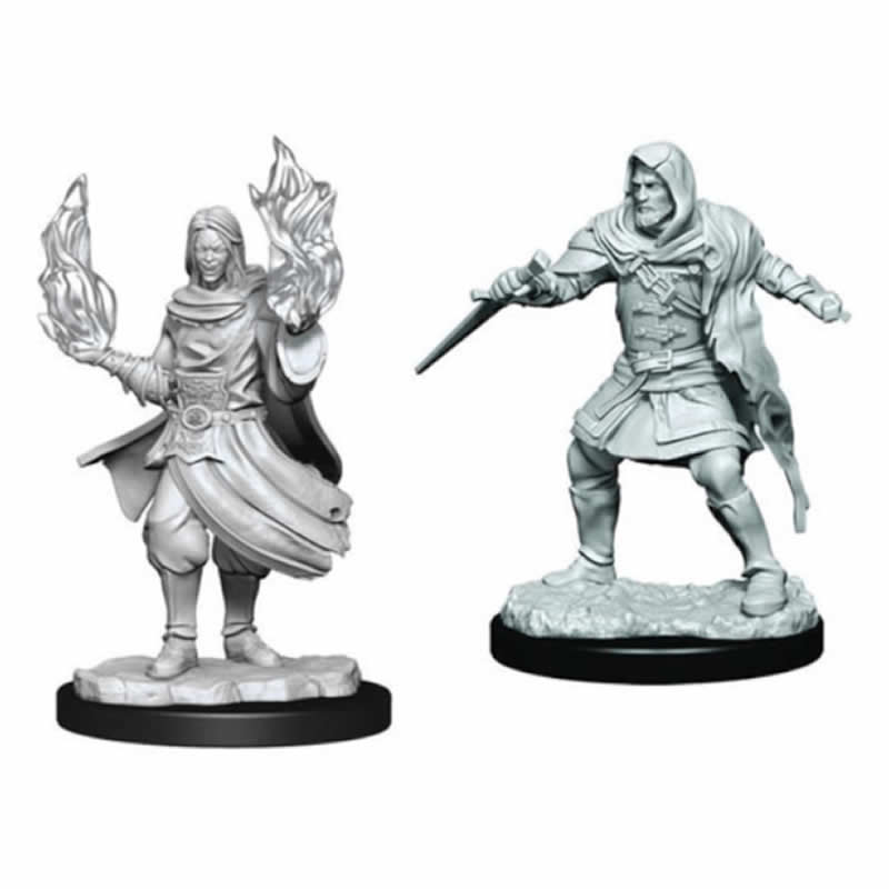 WZK90380 Hollow One Rogue and Sorceror Unpainted Miniatures Critical Role Series Figures 3rd Image