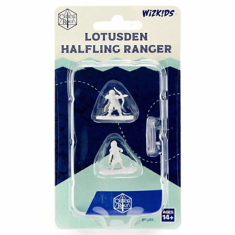 WZK90382 Lotusden Halfling Ranger Male Unpainted Miniatures Critical Role Series Figures Main Image