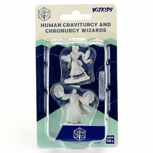 WZK90391 Human Graviturgy and Chronurgy Wizards Unpainted Miniatures Critical Role Series Figures Main Image