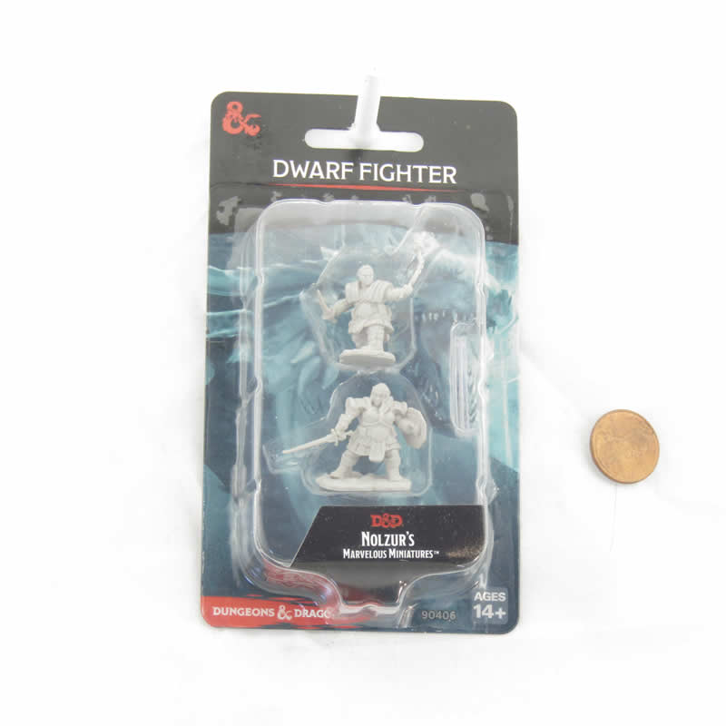 WZK90406 Dwarf Fighter Female Nozurs Marvelous Miniatures D&D Unpainted Miniatures 2nd Image