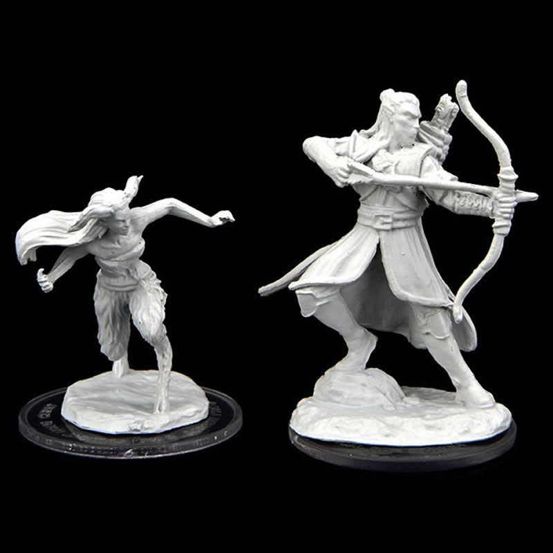 WZK90474 Verdant Guard Marksman and Satyr Unpainted Miniatures Critical Role Series Figures 4th Image
