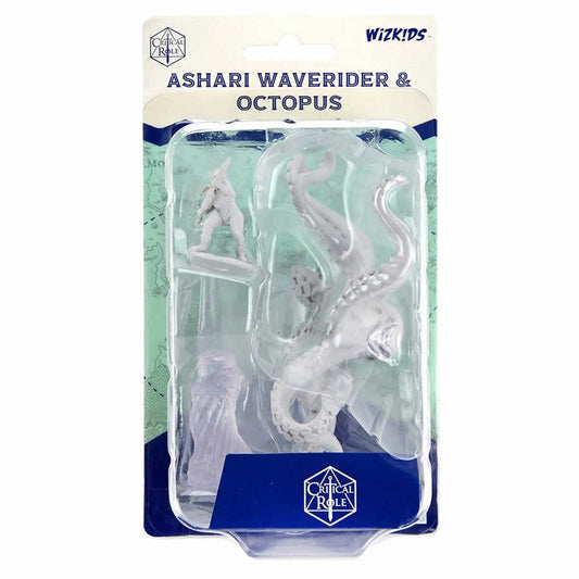 WZK90477 Ashari Waverider and Octopus Unpainted Miniatures Critical Role Series Figures Main Image