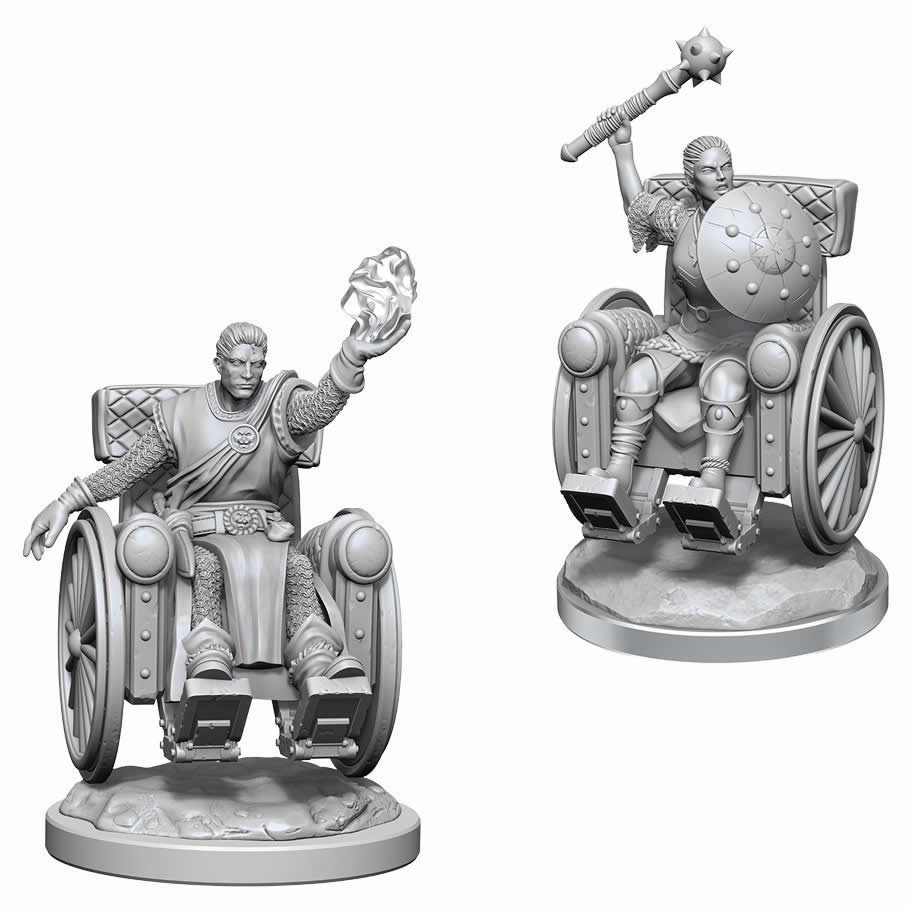 WZK90523 Human Clerics Nozurs Marvelous Miniatures D&D Unpainted Miniatures