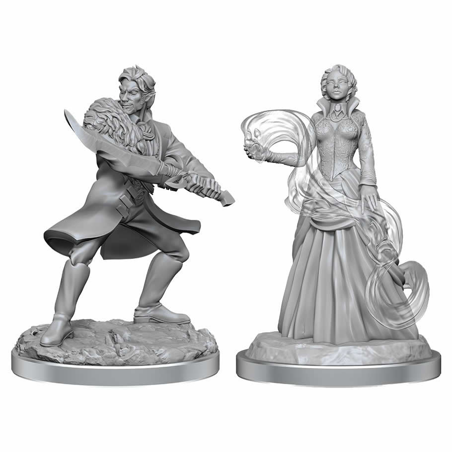 WZK90549 Vampire and Necro Unpainted Miniatures Critical Role Series Figures