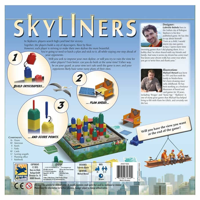 ZMG71640 Skyliners Board Game Zman Games 2nd Image