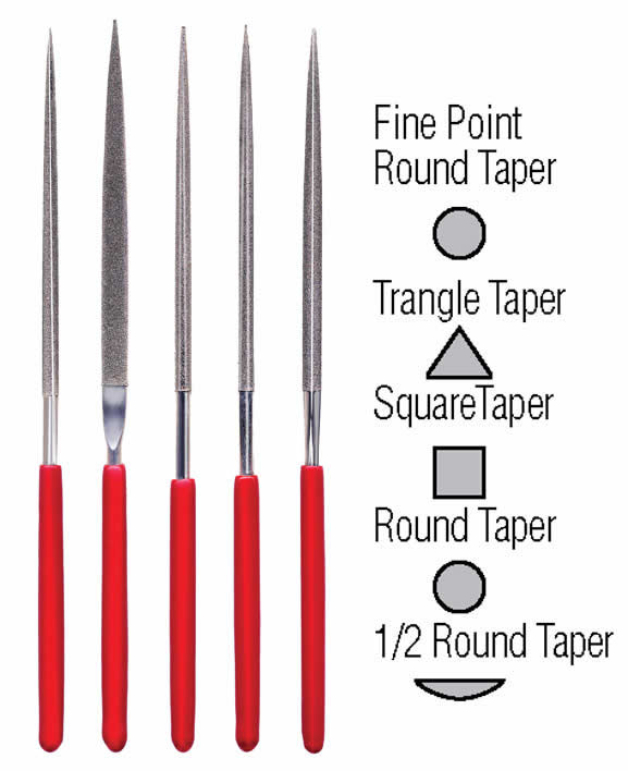 ZON37-352 Fine Point Diamond Needle File Set Zona Main Image